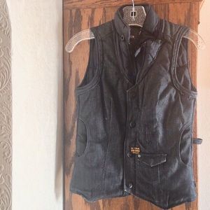 G-Star women’s denim and puffer vest